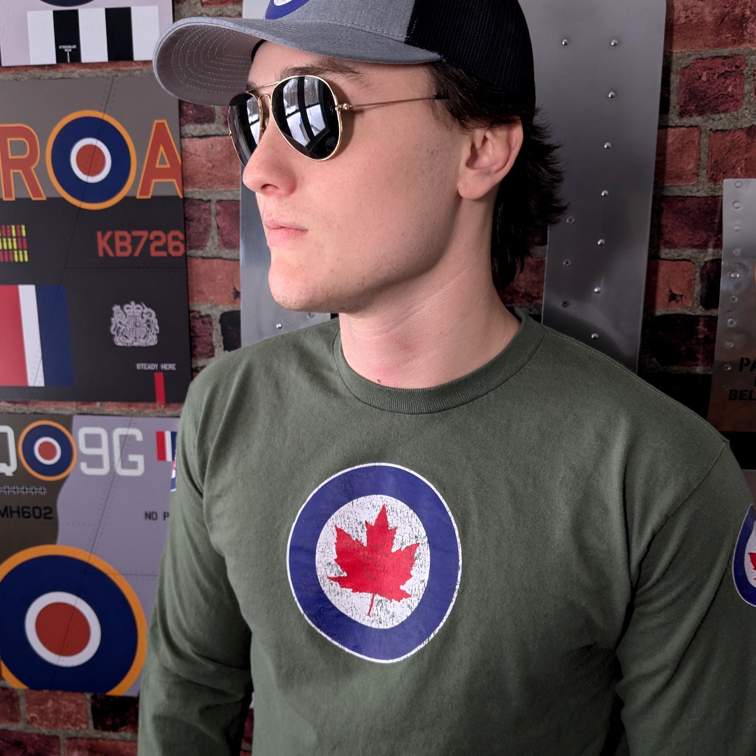 T-Shirts - Vintage Styled Aviation Long Sleeved Shirts