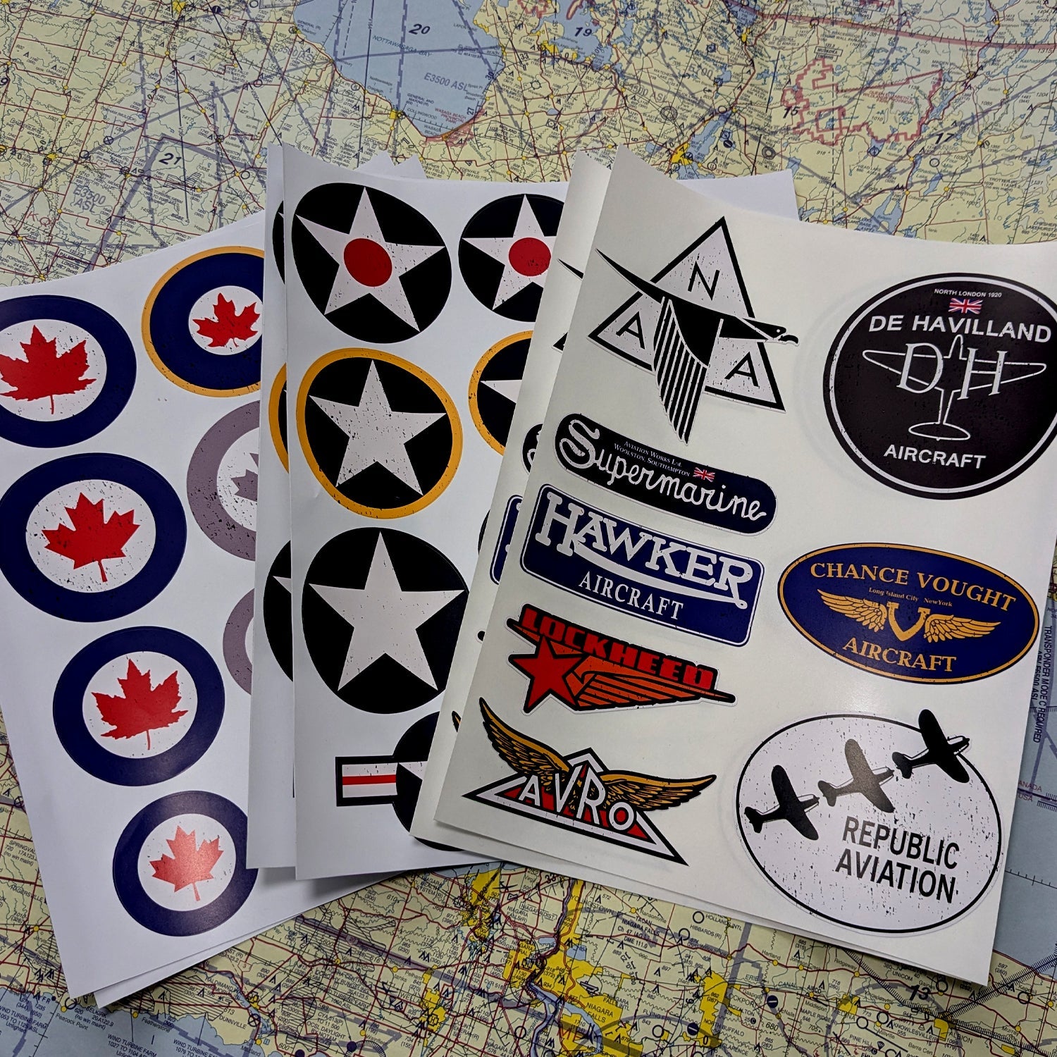 Sticker Packs - Vintage Aviation Inspired Sticker Packs