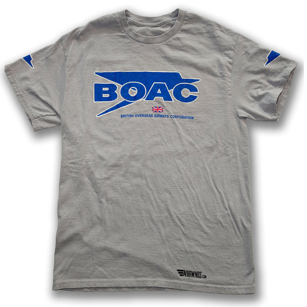 BOAC British overseas airways corporation vintage retro airline aviation t shirt