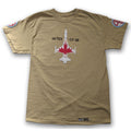 RCAF Canada CF-116 Fighter Jet Vintage aviation tan cotton t shirt