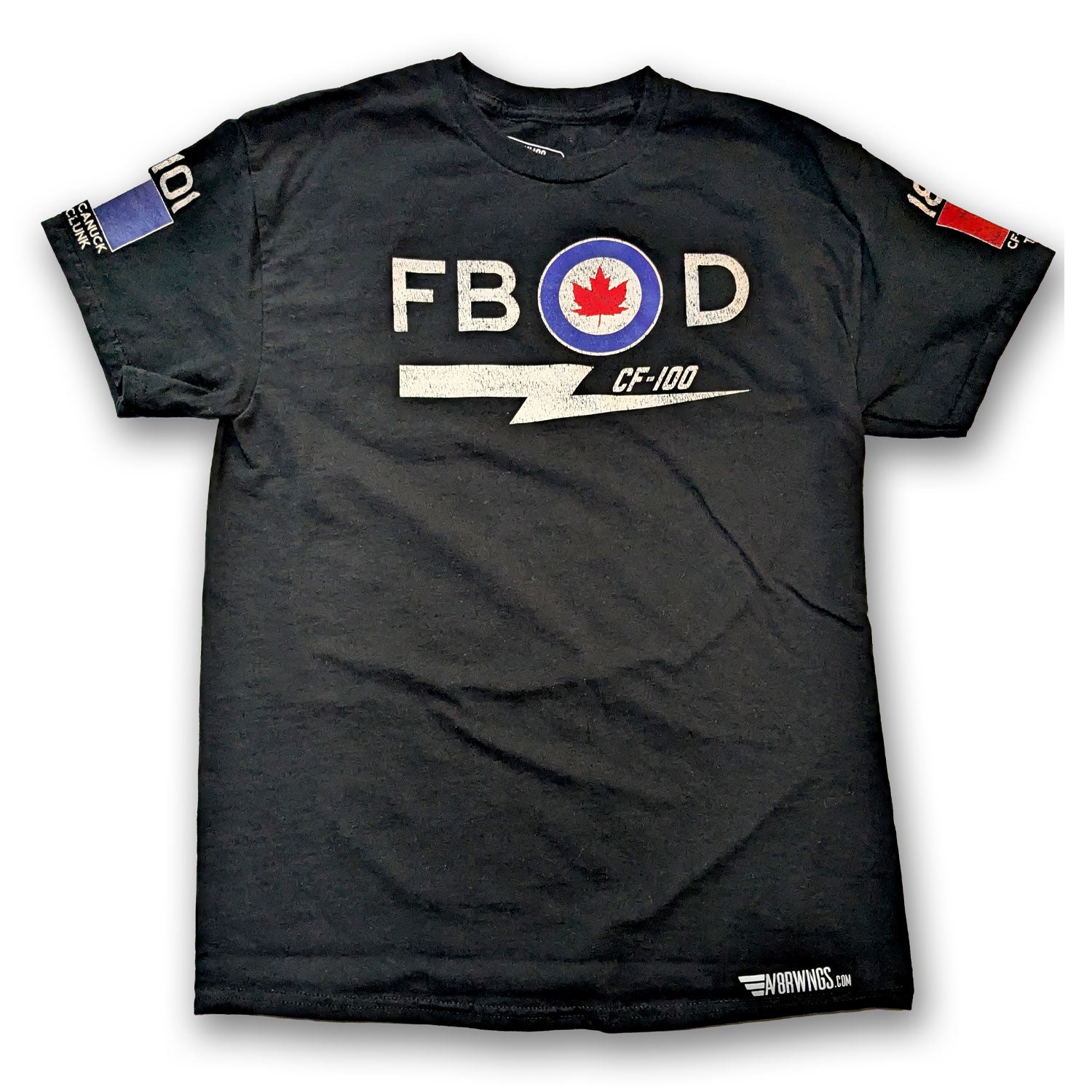 RCAF CF-100 Canuck the clunk vintage black aviation Canada t shirt