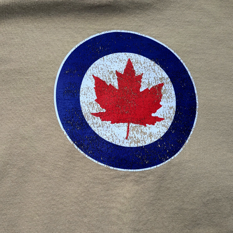 RCAF Classic Roundel Aircraft Vintage aviation style cotton aviator t shirt apparel