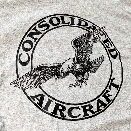 Consolidated Aircraft Vintage aviation style cotton aviator enthusiast themed t shirt clothing apparel