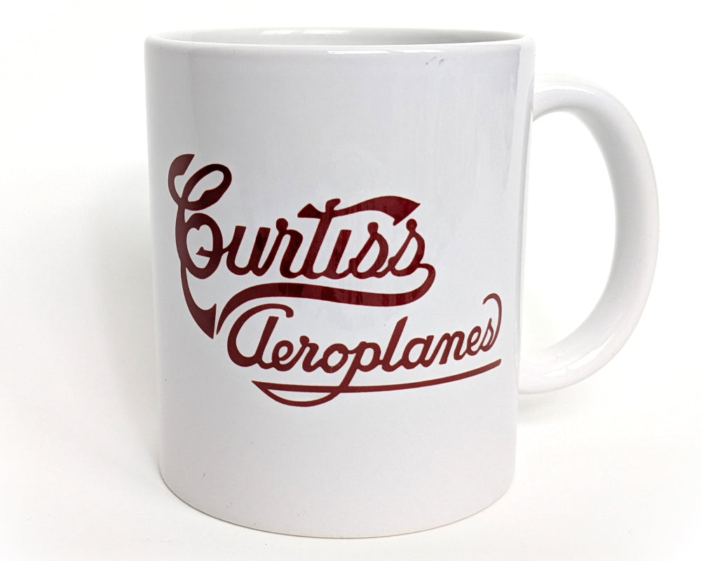 11oz Curtis Aeroplanes aviation themed white coffee mug