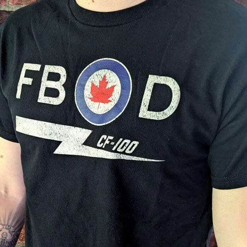 RCAF CF-100 Canuck the clunk vintage black aviation Canada t shirt
