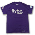 Flybe vintage style airline purple aviation t shirt 