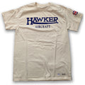 Natural Hawker Aircraft Vintage aviation style cotton aviator t shirt 