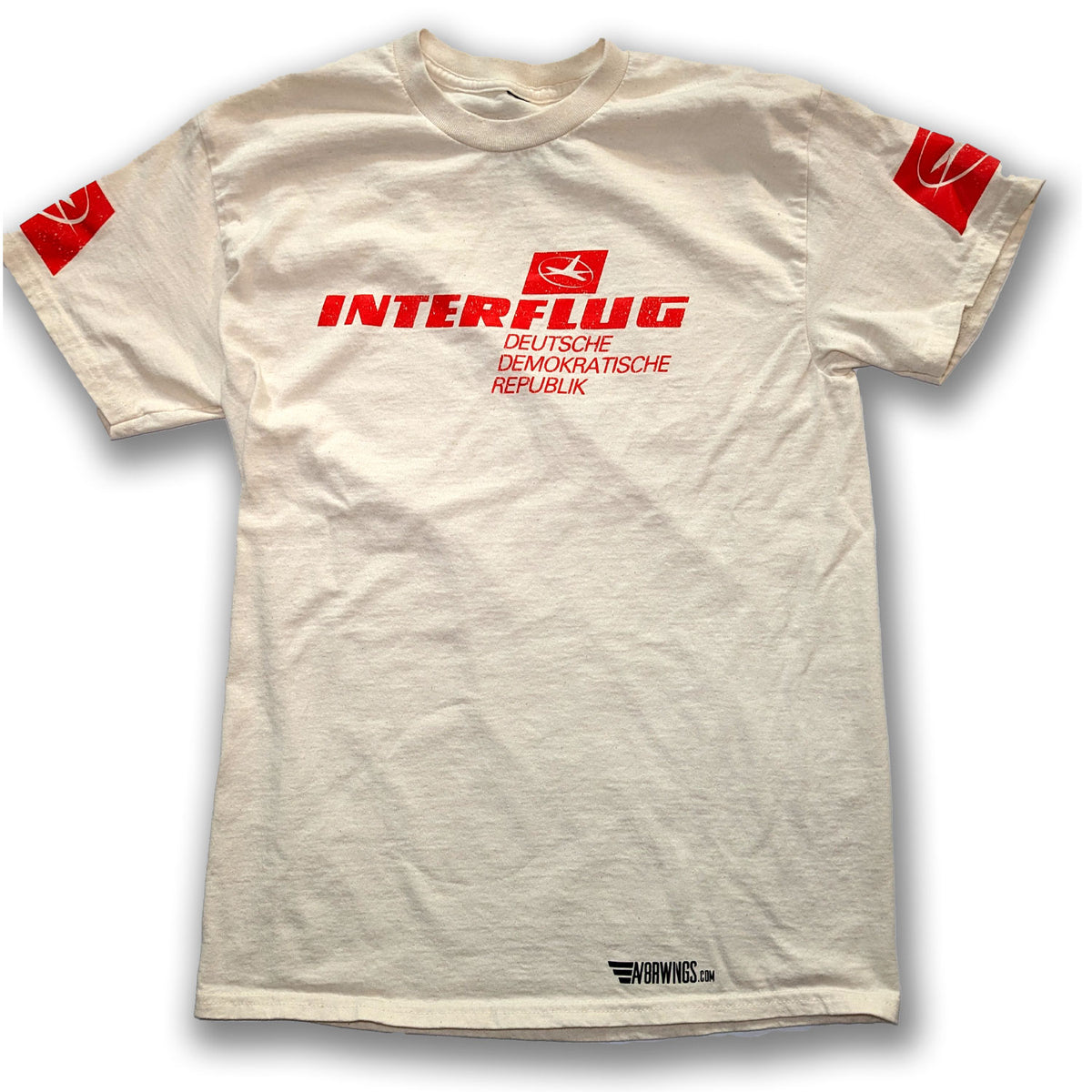 Interflug East German Vintage retro airline aviation shirt