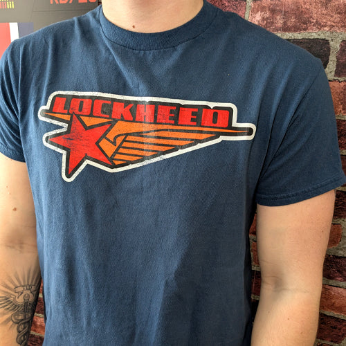 Lockheed Vintage Logo T Shirt AV8R Wings Apparel lockheed-vintage-logo-t-shirt-av8r-wings-apparel