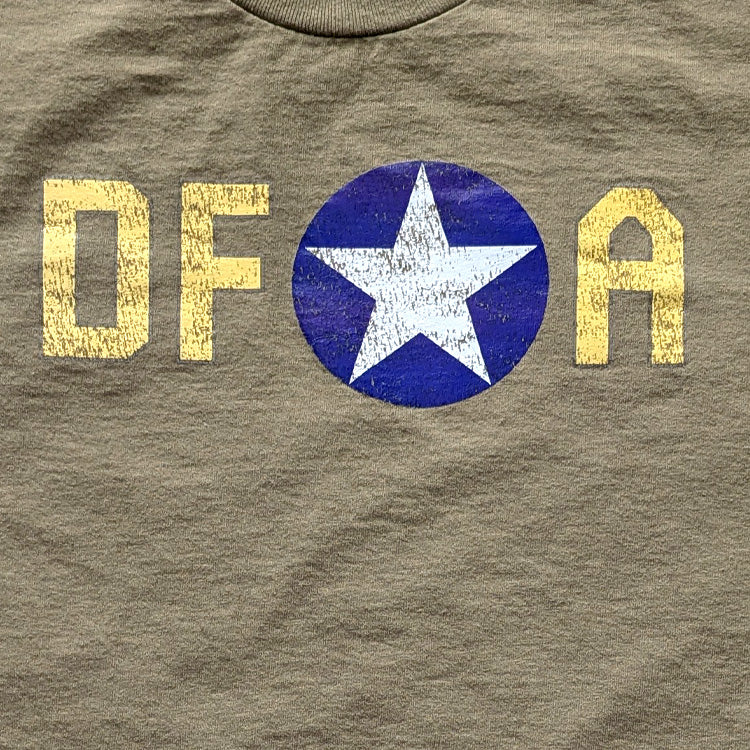 DFA Memphis Bell Tan Tribute Aviation Shirt closeup