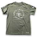Military green north american aviation Aircraft Vintage style cotton aviator t shirt 