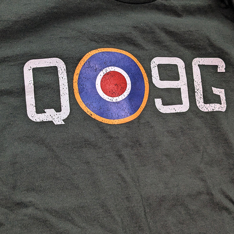 RAF Tribute Spitfire Reg Aircraft Vintage aviation style cotton aviator enthusiast themed t shirt clothing apparel