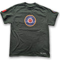 Dark Green Royal Airforce RAF Roundel Vintage aviation style cotton aviator t shirt 