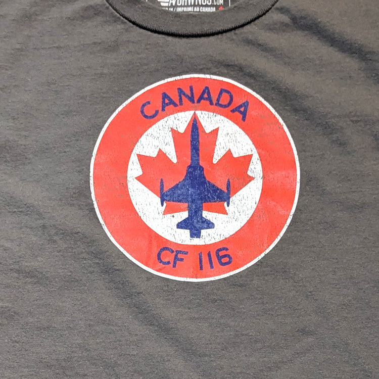 CF 116 Freddom Fighter Canadian Jet Vintage aviator T shirt
