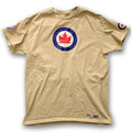 khaki RCAF roundel Aircraft Vintage aviation style cotton aviator t shirt 