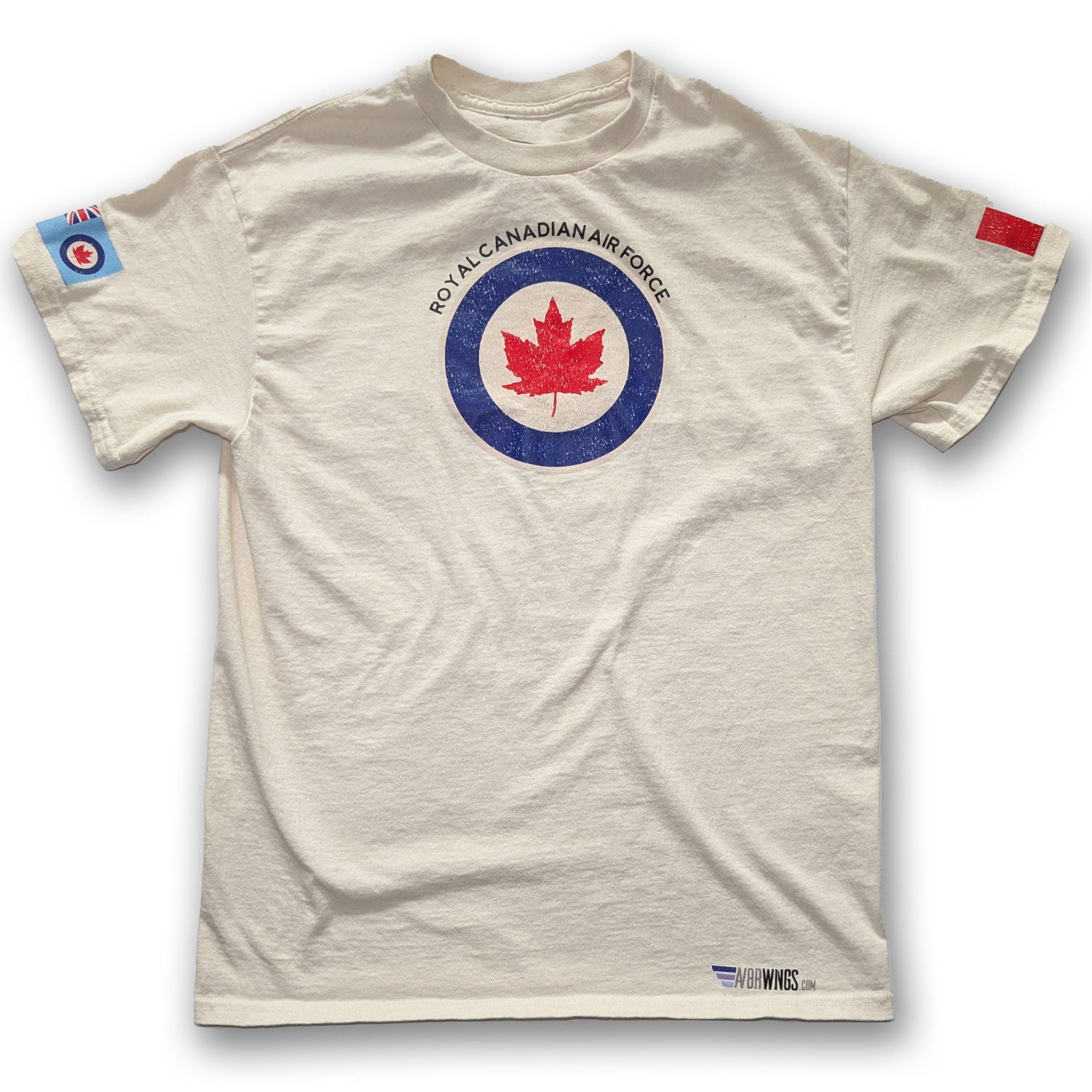 Natural Cotton vintage Royal canadian Air Force RCAF signature aviation pilot shirt