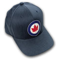 Navy Blue Snap Back Trucker hat with vintage aviation Royal Canadian air force logo 