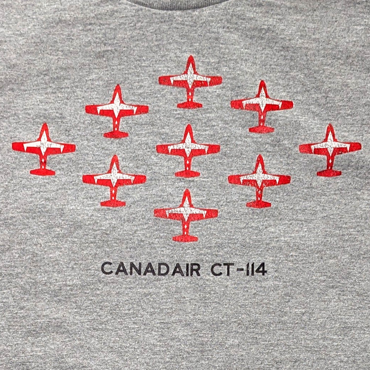 Canadair CT 114 Tutor RCAF Snowbird demonstration team formation t shirt