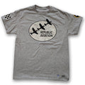 Grey Republic Aircraft Vintage aviation style cotton aviator t shirt 