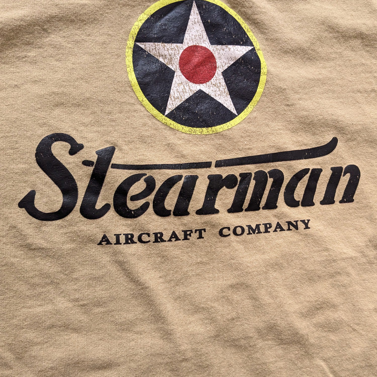Stearman Aircraft Kaydet themed vintage aviation pilot t shirt 
