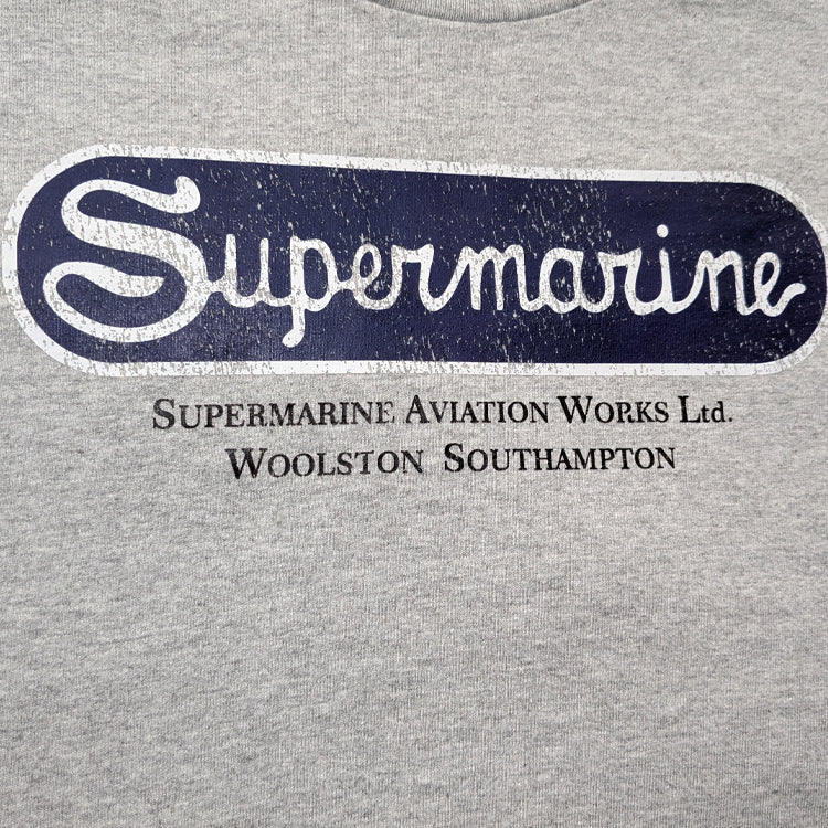 Supermarine Aircraft Vintage aviation style cotton aviator t shirt apparel