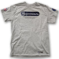 Grey Supermarine Aircraft Vintage aviation style cotton aviator t shirt 