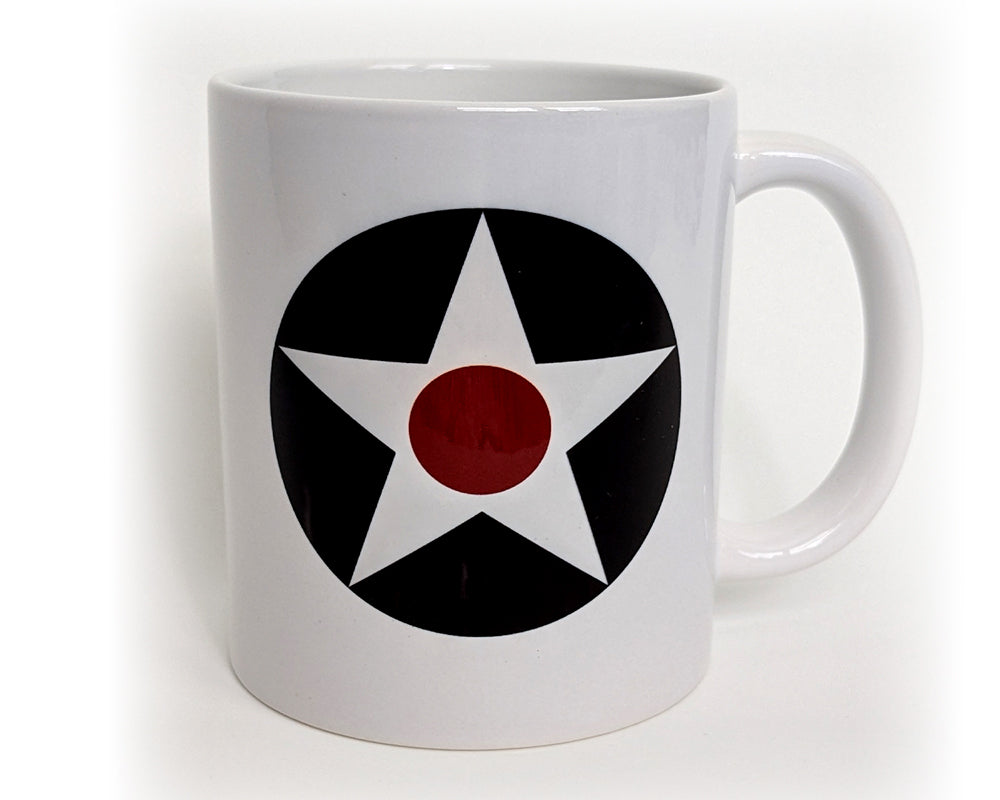 11oz USAF Meatball Roundel aviation themed white coffee mug
