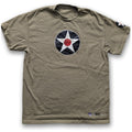 Prairie Dust US Air Force Meatball roundel  Aircraft Vintage aviation style cotton aviator t shirt 
