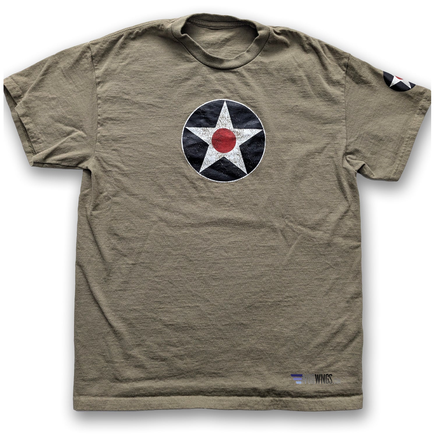 Prairie Dust US Air Force Meatball roundel  Aircraft Vintage aviation style cotton aviator t shirt 