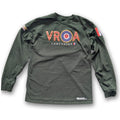 DK Green VRA Lancaster RAF tribute Aircraft Vintage aviation style cotton aviator long sleeve t shirt 