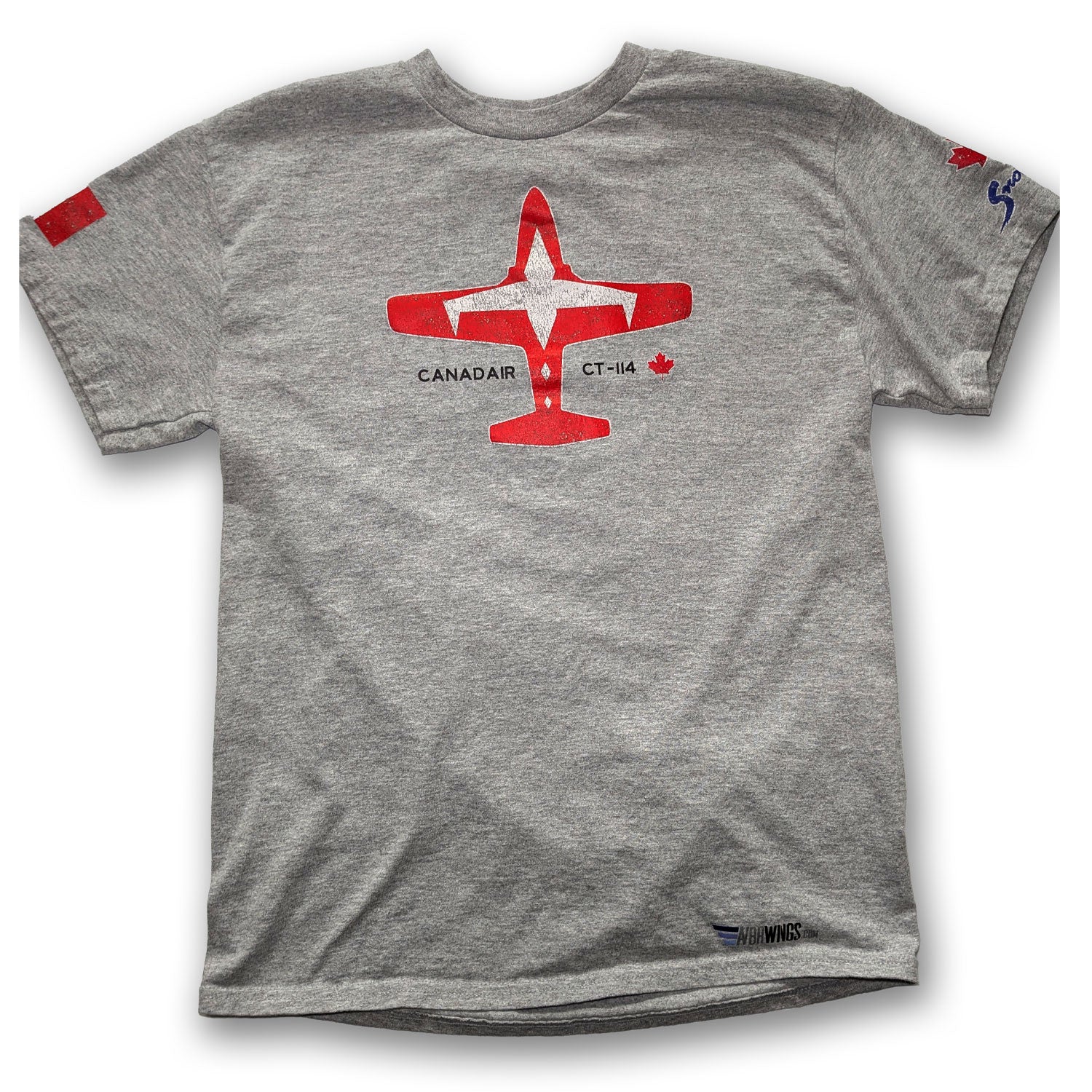 Canadair CT 114 Tutor RCAF Snowbird demonstration team solo t shirt