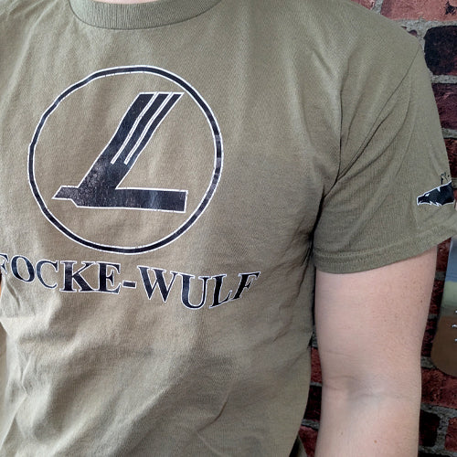 Focke Wulf Aircraft classic Vintage aviation style cotton aviator enthusiast themed t shirt clothing apparel